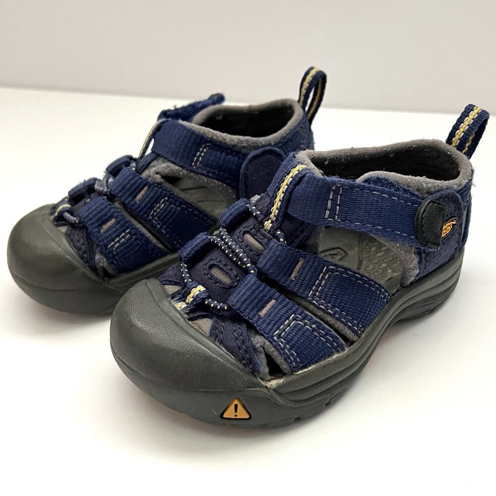 KEEN Newport H2 Blue Gray Closed Toe Walking Waterproof Baby Toddler Sandals 5